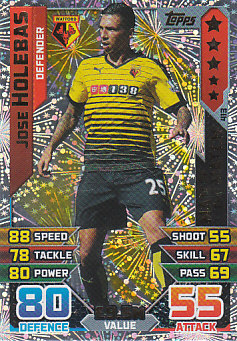 Jose Holebas Watford 2015/16 Topps Match Attax Man of the Match #413